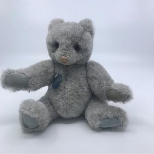 VTG GUND Plush Grey Bear Collectors Classic Fully Jointed Stuffed Animal “Gundy”